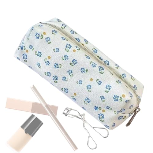 Floral Cosmetic Bag, Makeup Brush Bag, Makeup Storage Bag, Travel Cosmetic Organizer, Canvas Toiletry Bag, Makeup Organizer, Storage Bag for Women, Floral Travel Bag, Cosmetic Storage Solution, Toilet von zwxqe