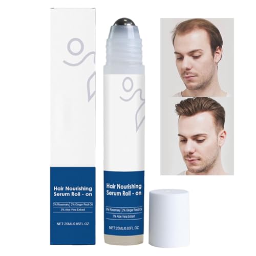 Haaröl Für Wachstum | 25ml Roll On Kopfhaut Pflegeöl | Dichte Lösung Für Frauen Männer Lockiges Geschädigtes Trockenes Dünnes Haar | Tägliche Anwendung Reise von zwxqe