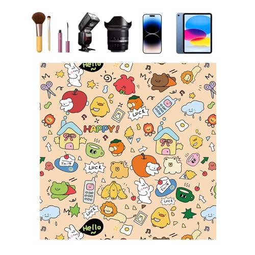Klebetuch, selbstklebende Make-up-Tasche für Frauen, Reise-Kosmetik-Organisationstasche, kreativer selbstklebender Stoff, Make-up-Tasche, flach liegen, Kosmetiktasche, Mehrzweck, kleine von zwxqe