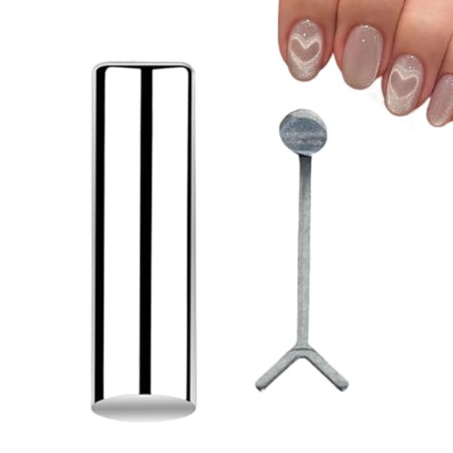 Nail Magnet, Heart Gel Polish Tool, Y-Shaped Design Guide, Multifunctional Manicure Accessory, 1.1x0.31x0.31 inches, Creative Art for Friend Wife Sister and Personalized Styling von zwxqe