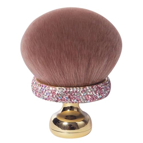 Pilz-Make-up-Pinsel, loser Puder-Rouge-Pinsel, kompakter Concealer-Applikator, 9,6 cm, glatte Anwendung, Reisezubehör für Frauen, Mädchen, Mutter und Tochter von zwxqe