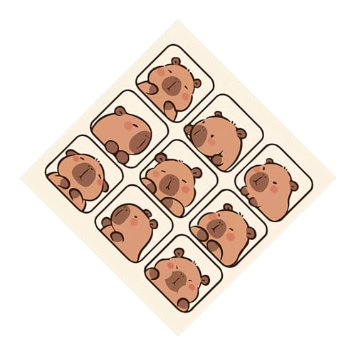 Wonder Wrap Stoff, offene flache Make-up-Tasche, geräuschloses Zubehör, stabiler Kamera-Displayschutz, Kosmetik-Organizer für Lippenstifte, Lotion, Lidschatten, Concealer, Bleistift, Capybara, Refer von zwxqe