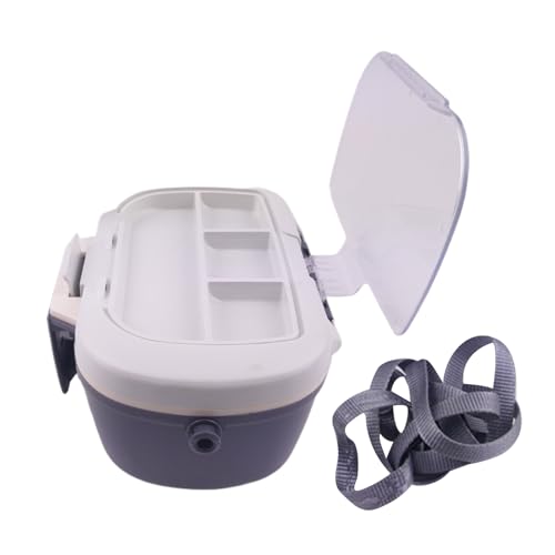 zwxqe Fishing Bait Case, Worm Holder Organizer, Heat Preserving Lure Storage Box, Compact Waist Backpack Tackle Accessory for Outdoor Lake River Shoreline Fishing, 4.13x3.15x7.09 Inches von zwxqe