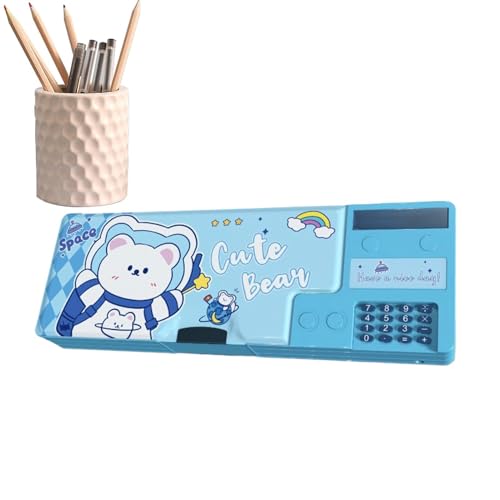 zwxqe Pop Up Pencil Case, School Supplies Pencil Box, Cases with Calculator, Multifunction Pencils Case, Pen Box Bag, School Pencil, Case with Calculator, 10.24x3.62x1.3 Inches von zwxqe