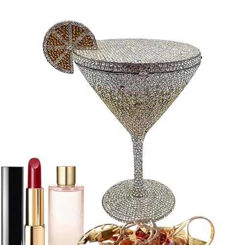 zwxqe Strasskupplung, Goblet -Abendbeutel, stilvolle Party Geldbörse, elegantes Handheld -Accessoire, Sparkling Carry Equip von zwxqe