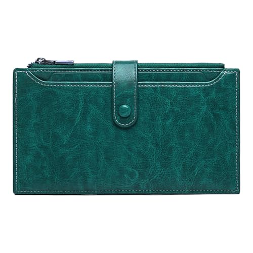 zwxqe Women RFID Card Holder Wallet | Retro Purse for Cards | Multi Card Case Wallet, Large Capacity Wallet, Business Card Holder Wallet, Cell Phone Card Wallet, Photographs Wallet Holder von zwxqe