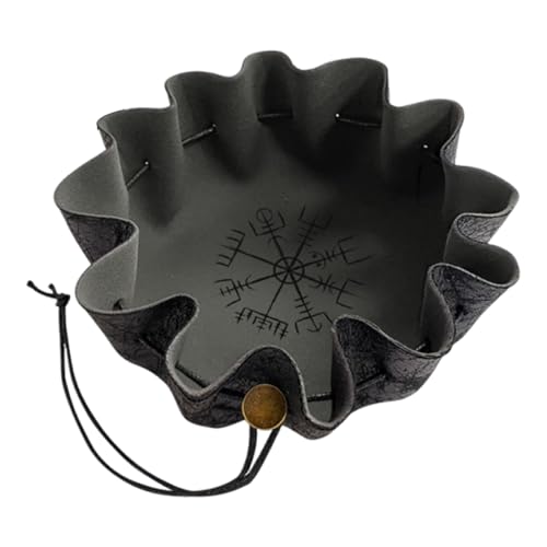 zwxqe Würfeltasche, Aufbewahrungstasche mit Kordelzug, kompakte Kunstlederkonstruktion, weiche schützende Innenseite, Organizer, ideal für Wahrsagung, Familientreffen, Klassenzimmer, Aktivität von zwxqe