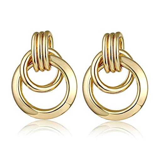 zxcs Gold Silber Farbe Legierung Tropfen Ohrringe für Frauen Übertreibung Ohrringe Hochzeit Einfache Modeschmuck Trend Zubehör-1 zxcs Gold Silber Farbe Legierung Tropfen Ohrringe für Frauen Übertreibung Ohrringe Hochzeit Einfache Modeschmuck Trend Zubehör-1 von zxcs
