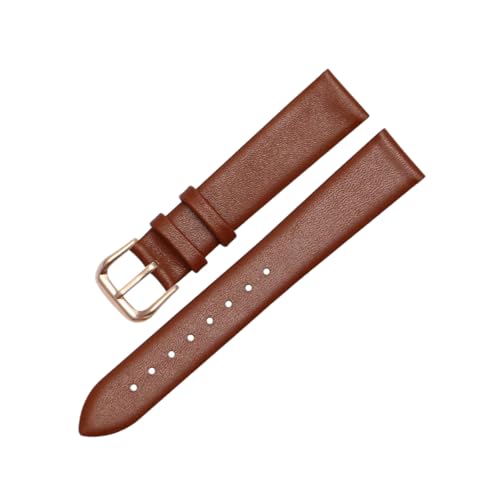 zyimodl 10-22mm Damen- und Herren-Glattgeprägtes Kalbsleder-Armband mit Montagewerkzeug von zyimodl