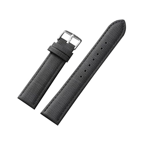 zyimodl 10-24mm Atmungsaktives weiches Nylon-Canvas-Armband mit allergikerfreundlichem Lederfutter zyimodl 10-24mm Atmungsaktives weiches Nylon-Canvas-Armband mit allergikerfreundlichem Lederfutter von zyimodl