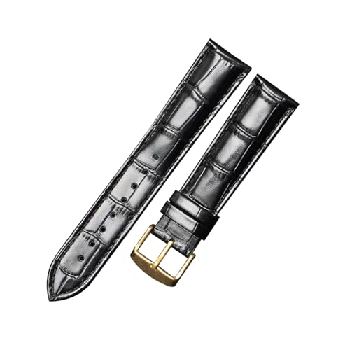 zyimodl 10-24mm Casual/Business Bambusmuster Kalbsleder-Armband mit wasserdichtem hautfreundlichem Futter von zyimodl