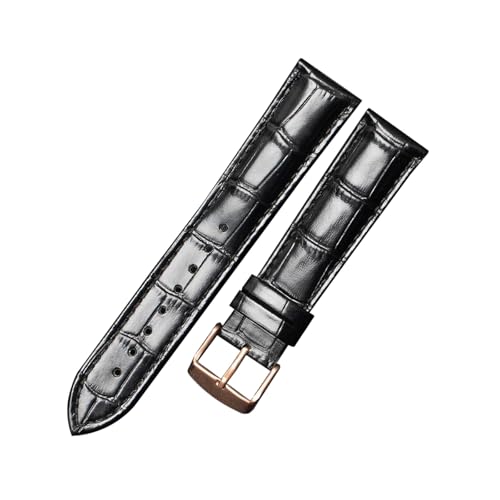 zyimodl 10-24mm Casual/Business Bambusmuster Kalbsleder-Armband mit wasserdichtem hautfreundlichem Futter von zyimodl