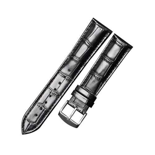 zyimodl 10-24mm Casual/Business Bambusmuster Kalbsleder-Armband mit wasserdichtem hautfreundlichem Futter von zyimodl