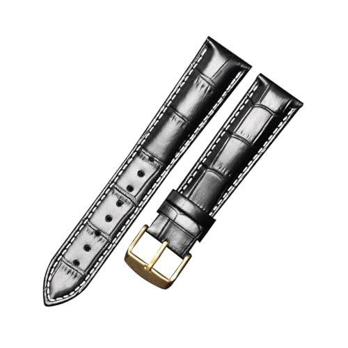 zyimodl 10-24mm Casual/Business Bambusmuster Kalbsleder-Armband mit wasserdichtem hautfreundlichem Futter von zyimodl