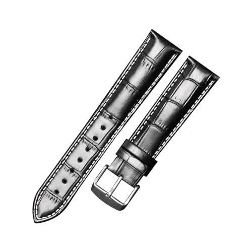 zyimodl 10-24mm Casual/Business Bambusmuster Kalbsleder-Armband mit wasserdichtem hautfreundlichem Futter von zyimodl