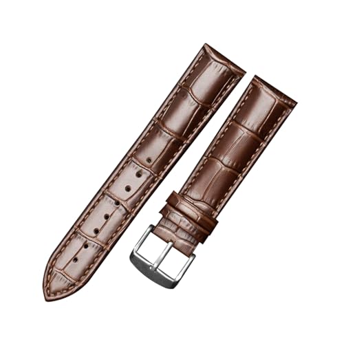 zyimodl 10-24mm Casual/Business Bambusmuster Kalbsleder-Armband mit wasserdichtem hautfreundlichem Futter von zyimodl