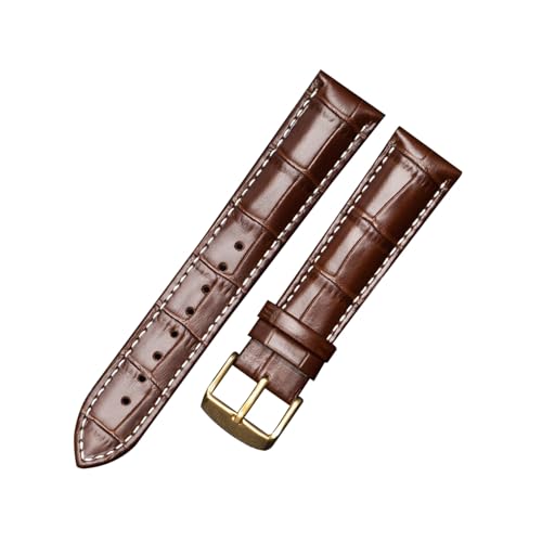 zyimodl 10-24mm Casual/Business Bambusmuster Kalbsleder-Armband mit wasserdichtem hautfreundlichem Futter von zyimodl