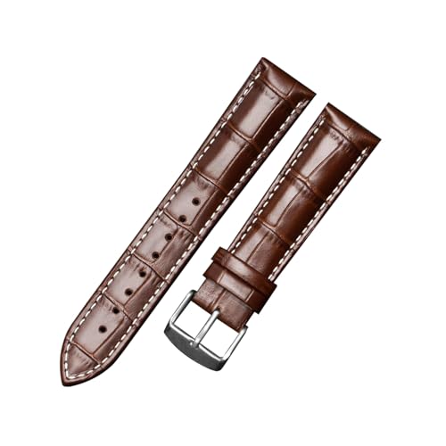 zyimodl 10-24mm Casual/Business Bambusmuster Kalbsleder-Armband mit wasserdichtem hautfreundlichem Futter von zyimodl