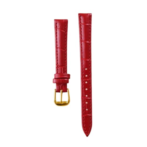 zyimodl 10-24mm Farbenfrohes Bambusmuster Weiches wasserdichtes Rindsleder-Armband für Damen-Quarz-/Mechanikuhren von zyimodl