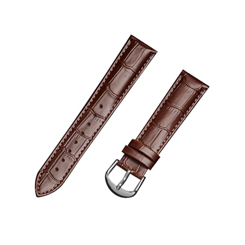 zyimodl 10-24mm Präzisionsgenähtes Rindsleder-Armband mit Edelstahl-Dornschließe & Montagewerkzeug von zyimodl