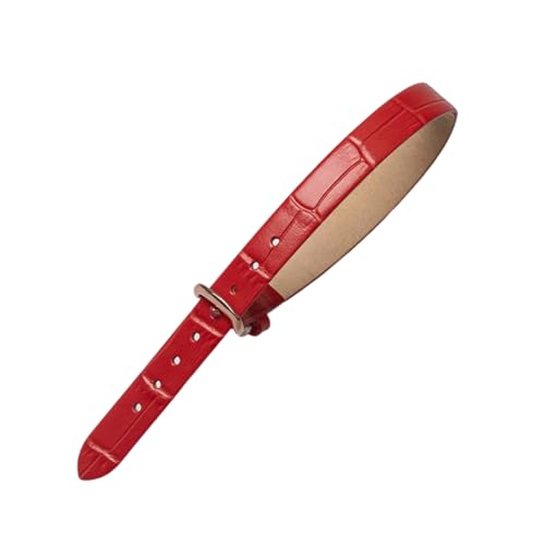 zyimodl 10mm Integriertes Design Vintage Bambusmuster Rindsleder-Armband für Damenuhren von zyimodl