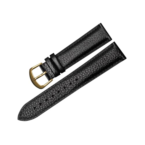 zyimodl 12-22mm Lychee-Muster Weiches hautfreundliches Kalbsleder-Armband mit Schnellwechsel-Federbügel von zyimodl