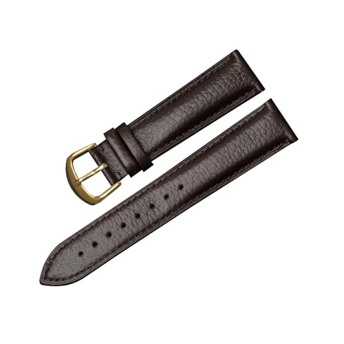 zyimodl 12-22mm Lychee-Muster Weiches hautfreundliches Kalbsleder-Armband mit Schnellwechsel-Federbügel von zyimodl