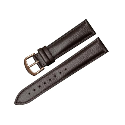 zyimodl 12-22mm Lychee-Muster Weiches hautfreundliches Kalbsleder-Armband mit Schnellwechsel-Federbügel von zyimodl
