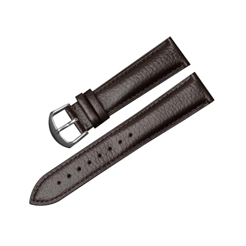 zyimodl 12-22mm Lychee-Muster Weiches hautfreundliches Kalbsleder-Armband mit Schnellwechsel-Federbügel von zyimodl