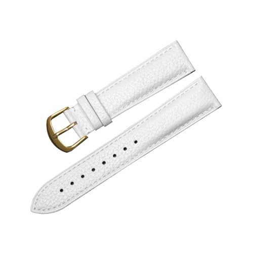 zyimodl 12-22mm Lychee-Muster Weiches hautfreundliches Kalbsleder-Armband mit Schnellwechsel-Federbügel von zyimodl