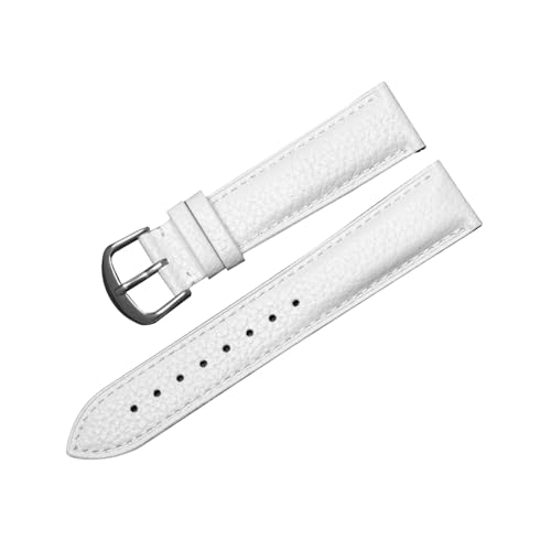 zyimodl 12-22mm Lychee-Muster Weiches hautfreundliches Kalbsleder-Armband mit Schnellwechsel-Federbügel von zyimodl