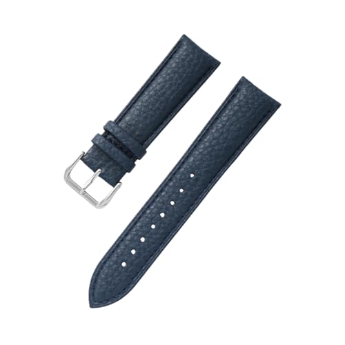 zyimodl 12-24mm Lychee-Muster Weiches wasserdichtes Kalbsleder-Armband für mechanische Vintage-Uhren von zyimodl