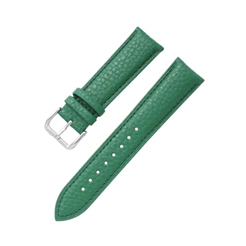 zyimodl 12-24mm Lychee-Muster Weiches wasserdichtes Kalbsleder-Armband für mechanische Vintage-Uhren von zyimodl