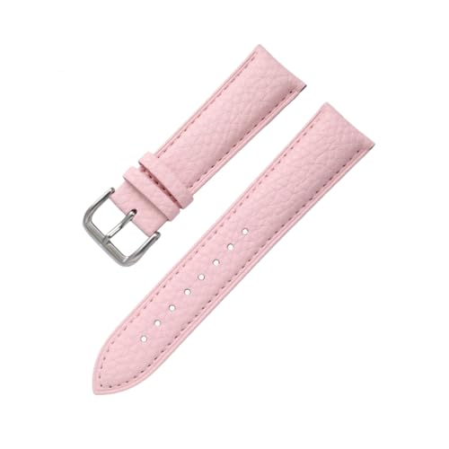 zyimodl 12-24mm Lychee-Muster Weiches wasserdichtes Kalbsleder-Armband für mechanische Vintage-Uhren von zyimodl