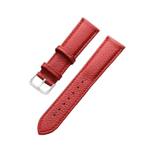 zyimodl 12-24mm Lychee-Muster Weiches wasserdichtes Kalbsleder-Armband für mechanische Vintage-Uhren von zyimodl