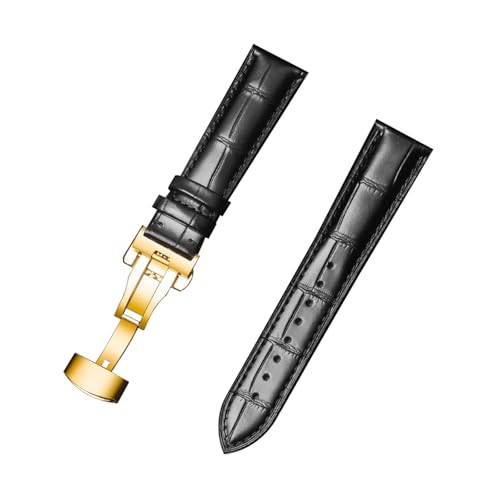 zyimodl 12-24mm Schnellwechsel-Rindsleder-Armband mit wasserdichtem allergikerfreundlichem Futter von zyimodl