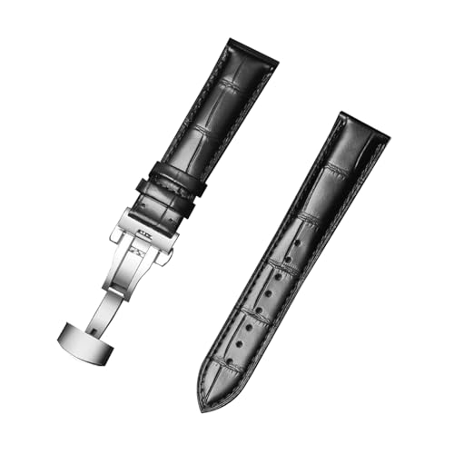 zyimodl 12-24mm Schnellwechsel-Rindsleder-Armband mit wasserdichtem allergikerfreundlichem Futter von zyimodl