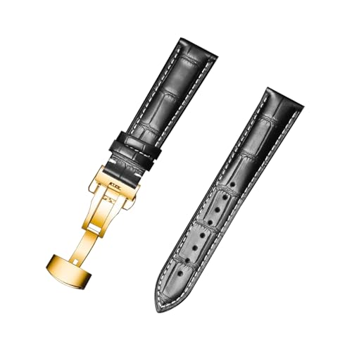 zyimodl 12-24mm Schnellwechsel-Rindsleder-Armband mit wasserdichtem allergikerfreundlichem Futter von zyimodl