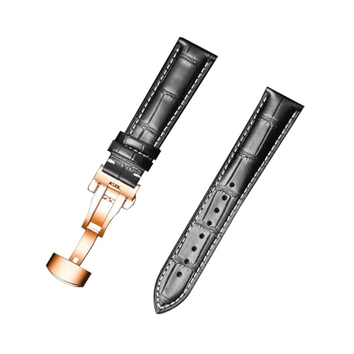 zyimodl 12-24mm Schnellwechsel-Rindsleder-Armband mit wasserdichtem allergikerfreundlichem Futter von zyimodl
