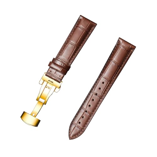 zyimodl 12-24mm Schnellwechsel-Rindsleder-Armband mit wasserdichtem allergikerfreundlichem Futter von zyimodl