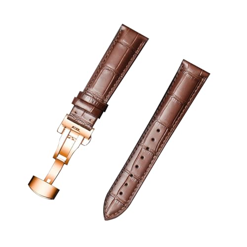 zyimodl 12-24mm Schnellwechsel-Rindsleder-Armband mit wasserdichtem allergikerfreundlichem Futter von zyimodl