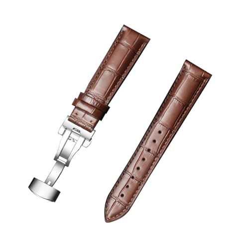 zyimodl 12-24mm Schnellwechsel-Rindsleder-Armband mit wasserdichtem allergikerfreundlichem Futter von zyimodl