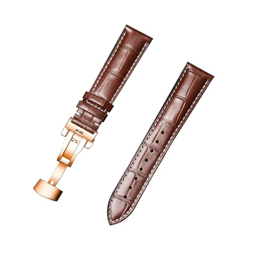 zyimodl 12-24mm Schnellwechsel-Rindsleder-Armband mit wasserdichtem allergikerfreundlichem Futter von zyimodl