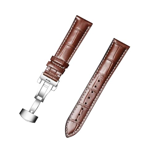 zyimodl 12-24mm Schnellwechsel-Rindsleder-Armband mit wasserdichtem allergikerfreundlichem Futter von zyimodl