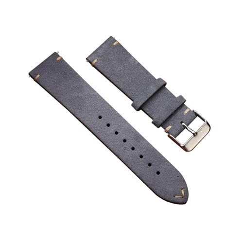 zyimodl 14-22mm Herren-/Damen-Leuchtendfarbiges Handgefertigtes Wildleder-Armband mit Schnellwechsel-Federbügel von zyimodl