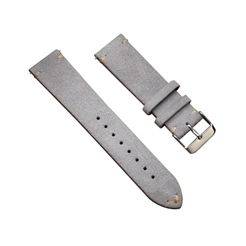 zyimodl 14-22mm Herren-/Damen-Leuchtendfarbiges Handgefertigtes Wildleder-Armband mit Schnellwechsel-Federbügel von zyimodl