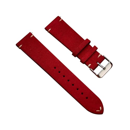 zyimodl 14-22mm Herren-/Damen-Leuchtendfarbiges Handgefertigtes Wildleder-Armband mit Schnellwechsel-Federbügel von zyimodl