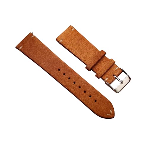 zyimodl 14-22mm Herren-/Damen-Leuchtendfarbiges Handgefertigtes Wildleder-Armband mit Schnellwechsel-Federbügel von zyimodl