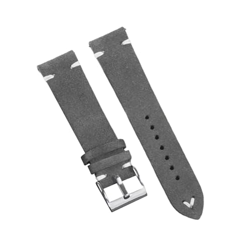 zyimodl 18-22mm Uni-Farben Verdicktes hautfreundliches Wildleder-Armband mit Schnellwechsel-Federbügel von zyimodl