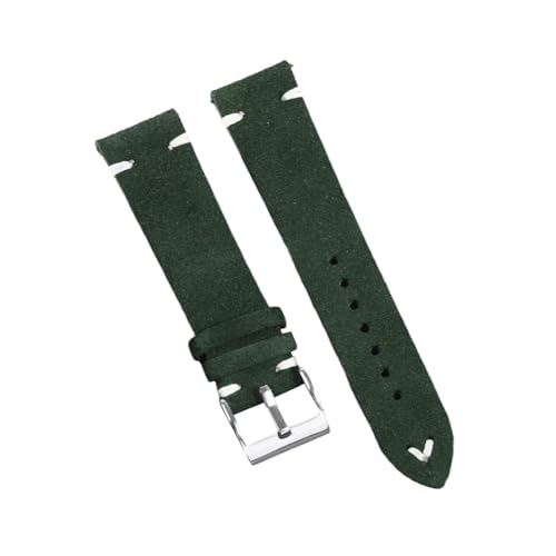 zyimodl 18-22mm Uni-Farben Verdicktes hautfreundliches Wildleder-Armband mit Schnellwechsel-Federbügel von zyimodl